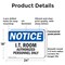 Signmission I.T. Room Authorized Personnel Only OSHA Notice Sign, Plastic, 24in W x 18in L, 2PK OS-2PACK-NS-P-1824-L-15816 - alternate 6